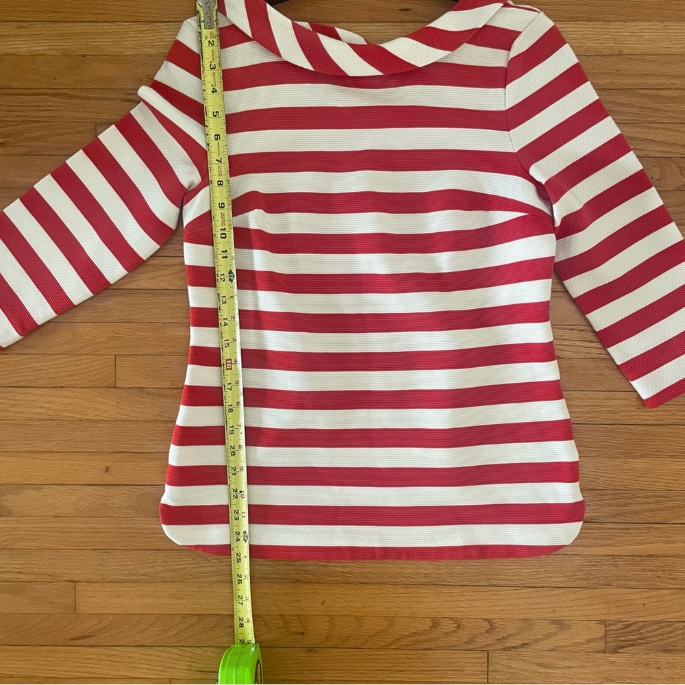 Boden Striped Sarah Ponte Top Ottoman Fabric - Size 8 - Picture 10 of 11